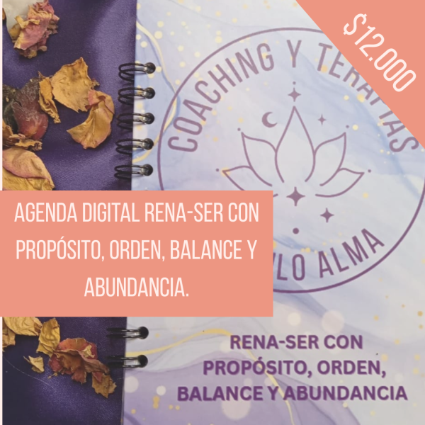 Agenda digital Rena-Ser con propósito, orden, balance y abundancia.
