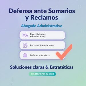 Defensa ante Sumarios y Reclamos | Abogado Administrativo